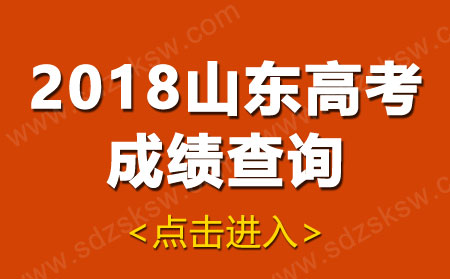 2018年山东高考成绩查询入口
